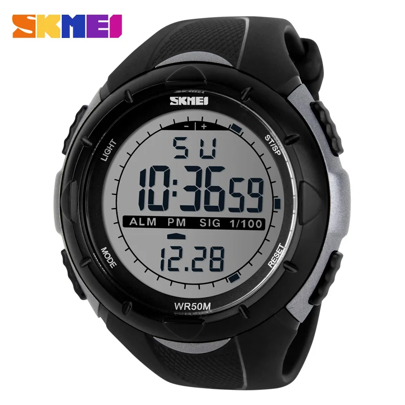 2017 New Skmei Brand Men Sports Watch LED Digital Military Watches Dive Swim Outdoor Casual Wristwatches