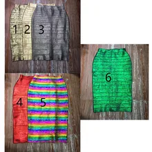 Новинка, Женская эластичная фольга, повязная юбка, женская сексуальная элегантная юбка-карандаш длиной до колена,, Прямая