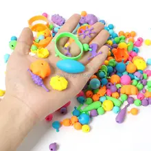 300 200 100pcs DIY pop beads Necklace and Bracelet Snap Together jewelry Accessories Crafts arty fashion