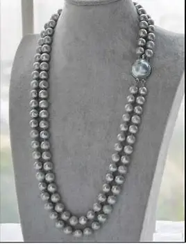 

DOUBLE STRANDS 9MM AAA SOUTH SEA GRAY PEARL NECKLACE 20INCH
