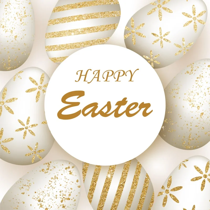 

Laeacco Happy Easter Eggs Glitters Baby Children Party Photography Background Customized Photographic Backdrop For Photo Studio