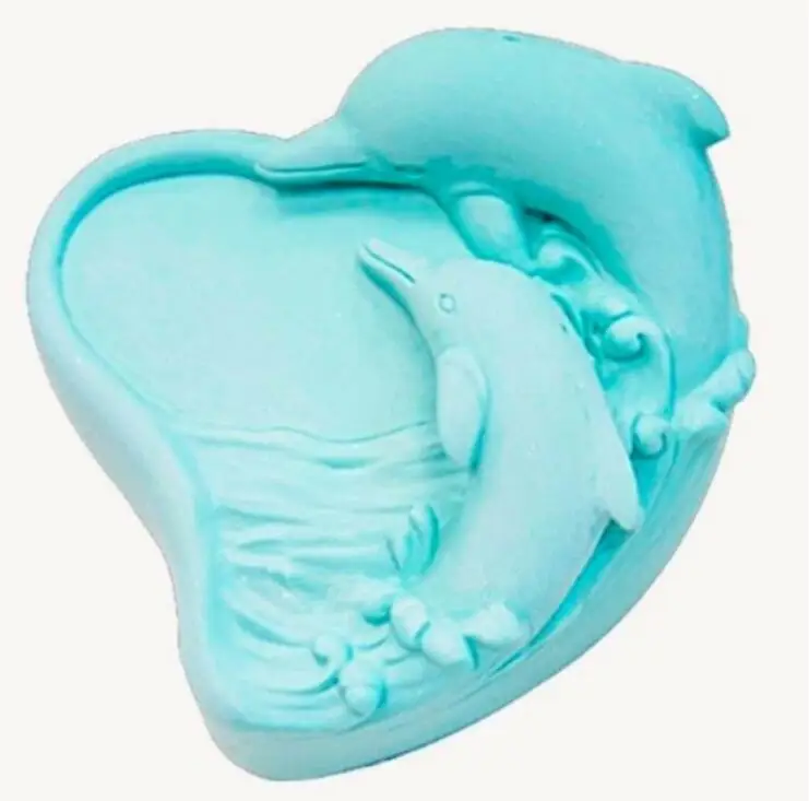 

Dolphin Silicone Mould Craft Art Silicone Soap Mold Craft Molds DIY Handmade Candle Molds resin clay aroma stone moulds