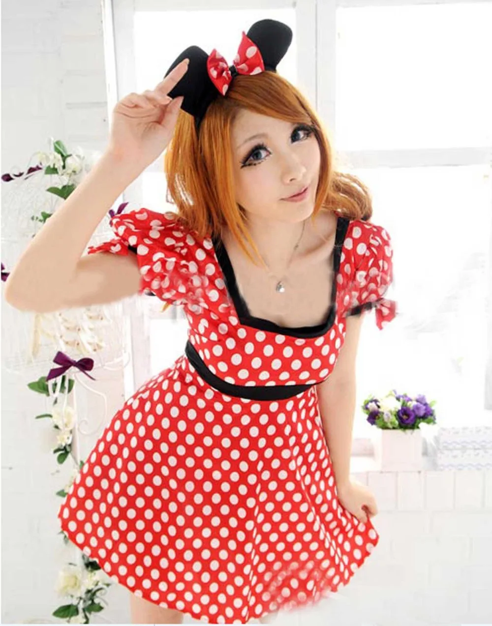 Sexy Minnie Mouse Christmas Halloween Party Women Cosplay