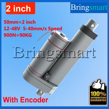

Bringsmart Hot L-TGA-Y 50mm 2 Inch electric linear actuator with Encoder 900N 90KG load 12-48V Tubular Motor Stroke