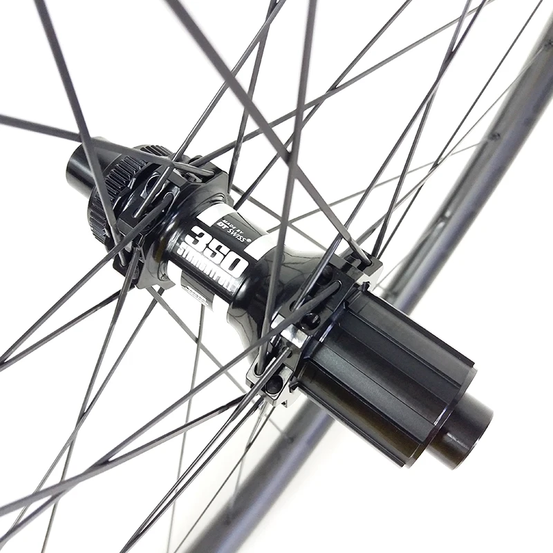 Excellent 28mm Asymmetric 25mm width BOOST carbon wheelset 350 center lock hubs UD 3K 12K twill 29er MTB XC tubeless crosscountry wheels 5
