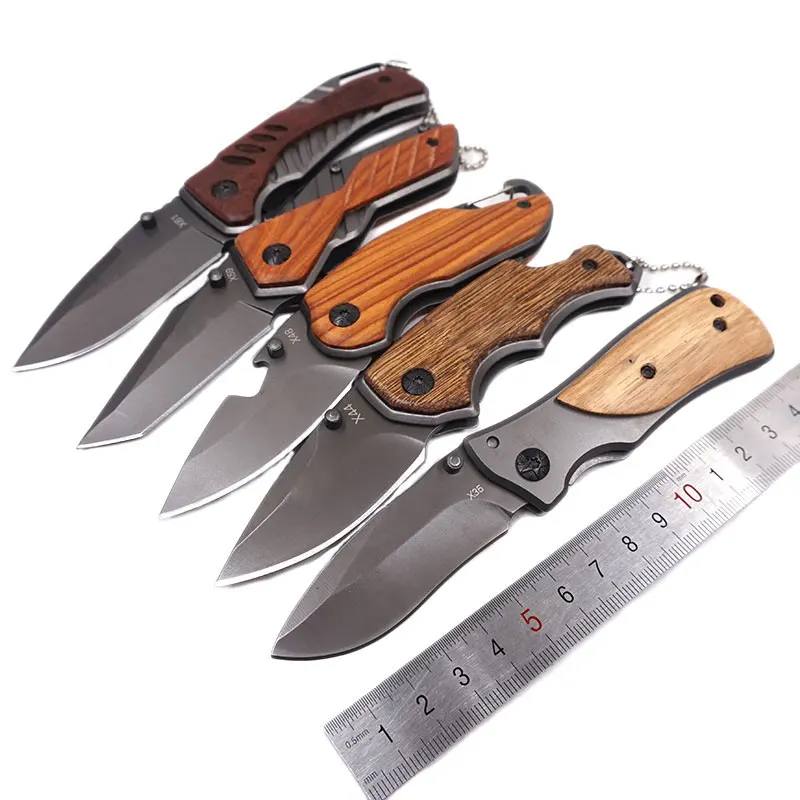 Mini Pocket Folding Knife Hunting Camping Survival Knife Stainless