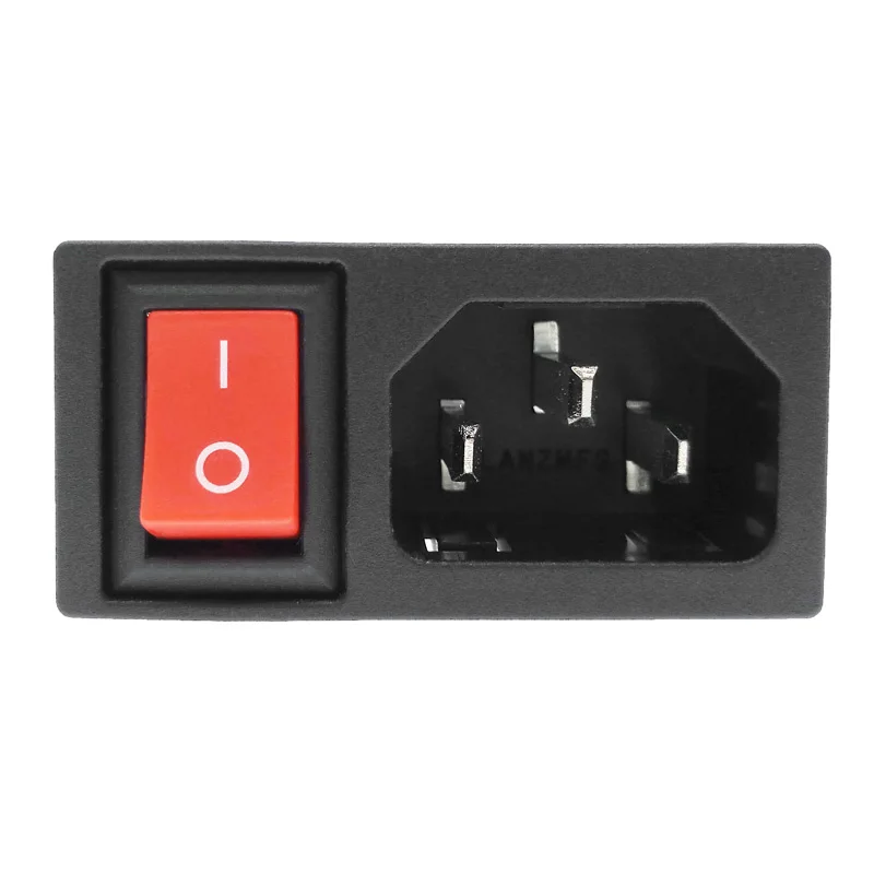 Rocker Switch Red AC power Socket outlet C14 10 A 2 Pins high quality ...