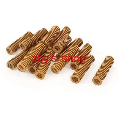 

Yellow 15mm x 9mm x 60mm Rectangular Section Mould Die Spring 16 Pcs