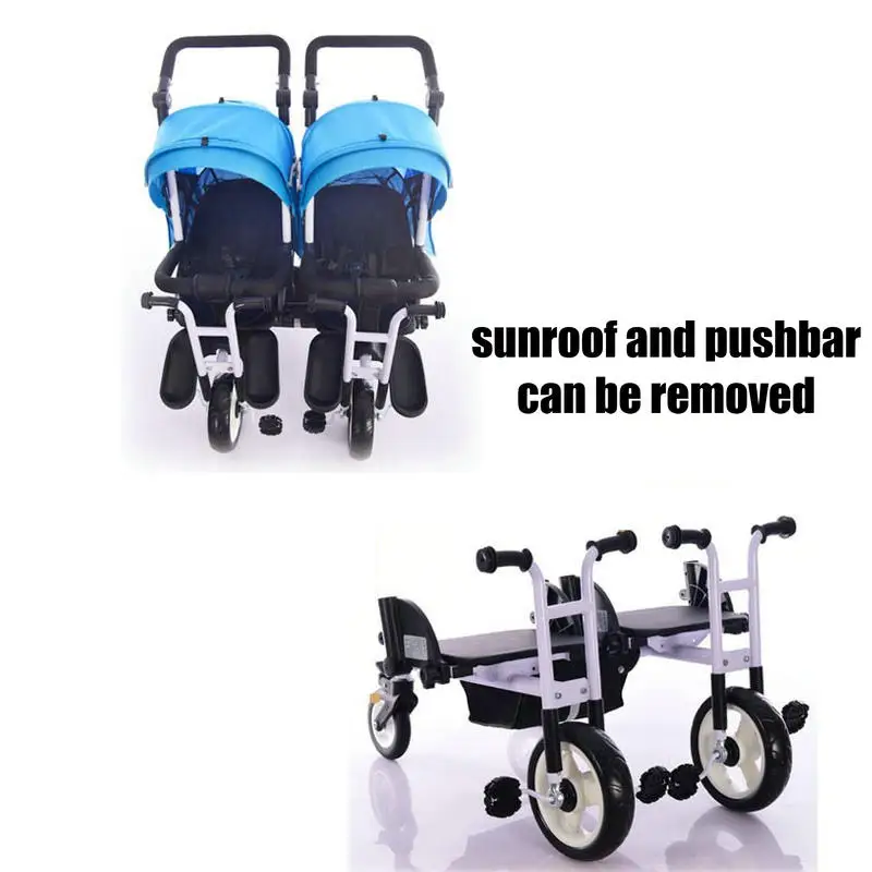 Jogger Stroller Twins Tricycle, Can Sit 