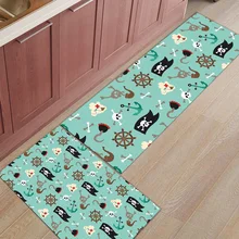 Пиратский череп под домашним животным миска для воды еды дверные коврики вход путь грязи мусора грязи Траппер ботинки механический скребок моющийся