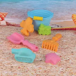 Пляжный набор игрушек для детей наружные летние игрушки сувенир Песочная коробка игровой набор пляжный песок ведро мини ковш, лопата
