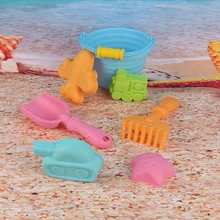 Beach Bucket Outdoor Summer Toys Favor Sand Box Play Set Beach Sand Pail Mini Bucket,Shovel,Rake,Scoop Beach Sand Toy