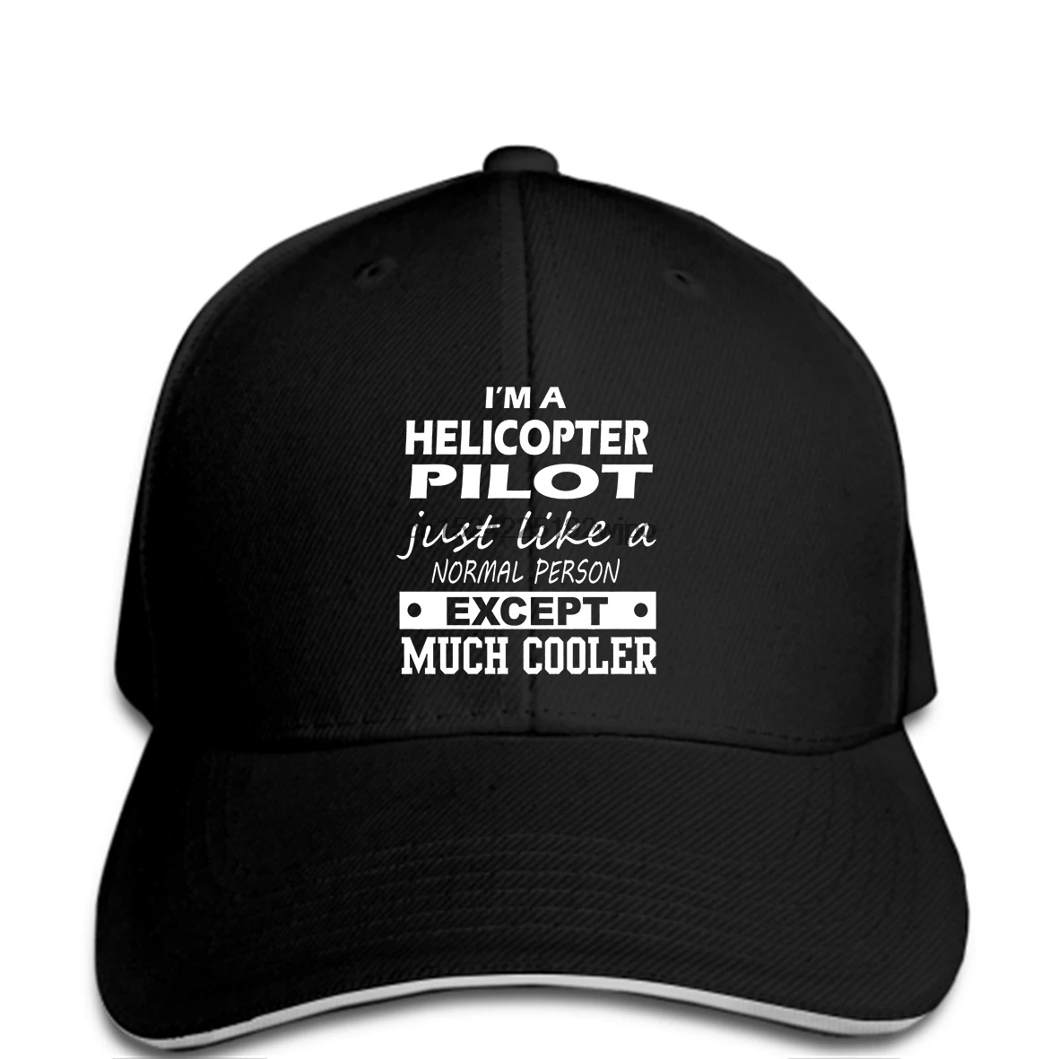 

funny Baseball cap HELICOPTER PILOT Cooler cap men
