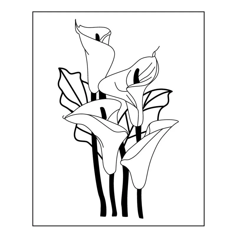 

Flowers Beautiful Mattie Lotus Rubber Clear Stamp/Seal for DIY Scrapbooking/Photo Album Decorative Card Making Clear Stamps
