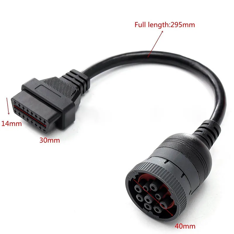 1pcs 16pin to J1939 9pin Deutsch Heavy Duty Car Truck OBD2 OBDII Cable