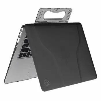 

transparent portable bag Plastic Hard protective Case Shell with Stand for MacBook Air 13 Inch (A1369 A1466,Version 2010-2017)