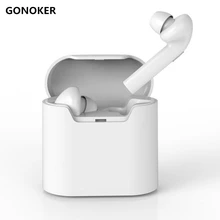 Gonoker мини AIR7E Bluetooth наушники, TWS беспроводные наушники супер легкие Bluetooth V4.2 действительно Беспроводные наушники с зарядным устройством