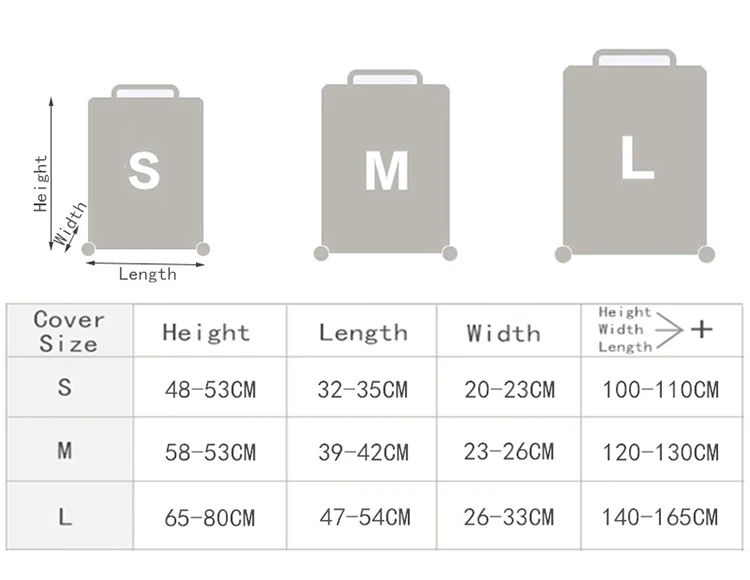 Дорожный непромокаемый чехол для багажа стрейч защитный на дороге износостойкий защитный чехол для чемодана от 18 до 30 дюймов