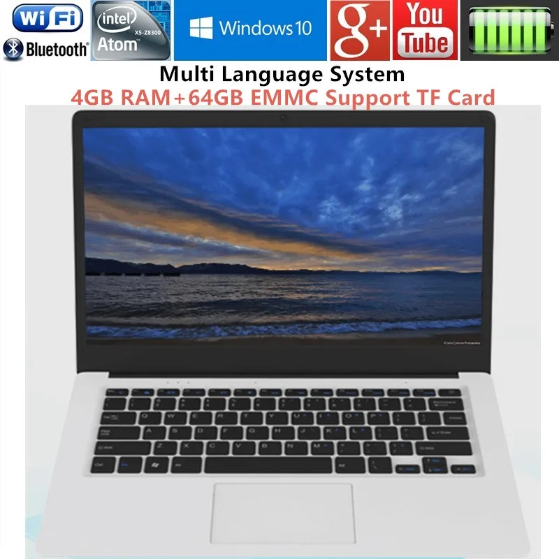 Prix Portable ordinateurs portables 15.6 pouces 1366x768 p Intel ATOM Z8350 Quad Core 4 gb RAM + 64 gb MEM USB 3.0 sur pour VENTE 1920X1080 ordinateurs portables ordinateur portable