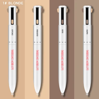 

4-in-1 Easy to Wear Eyebrow Contour Pen Waterproof Defining Highlighting Brow SSwell