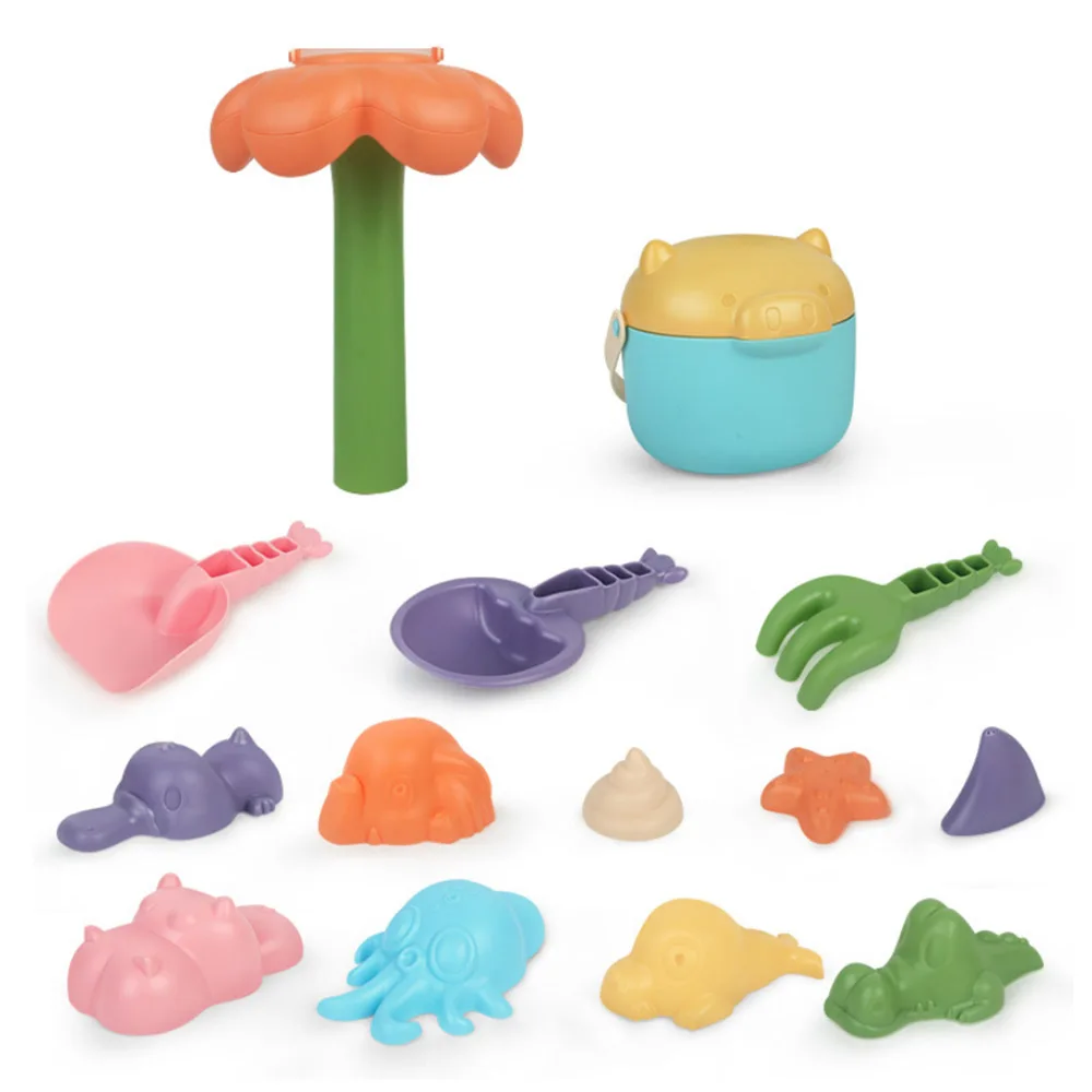 discounted  16pcs/set Portable Beach Sand Toys Set Sand Clay Mold Digging Shovel Tools Bath Water Playing Toy