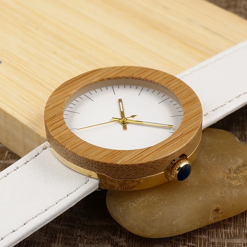 Brand 2017 BOBO BIRD Watch Women Bamboo Wood Watches Montre Femme Lady Quartz Wristwatch relogio feminino
