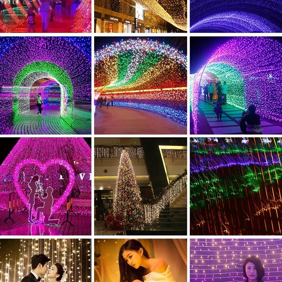 BEIAIDI 30M 50M 100M Christmas LED String Fairy light Holiday Party Wedding Festoon Fairy Light Outdoor Garden Patio Garland BEIAIDI 30M 50M 100M Christmas LED String Fairy light Holiday Party Wedding Festoon Fairy Light Outdoor Garden Patio Garland