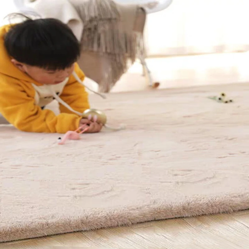 

Nordic simplicity modern rectangle rugs and carpets for living room rug large soft kids bedroom Bedside carpet Bay window mat