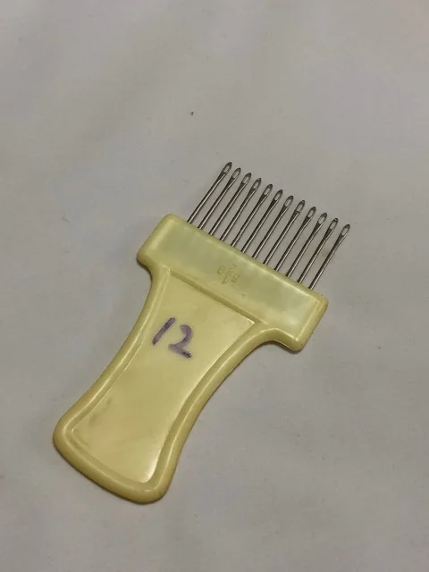 

12 needles Transfercomb Transfer Tool Standard 4.5mm 5.6Gauge Needles for Silver Reed SK280 Brother Knitting Machine KH840 KH860
