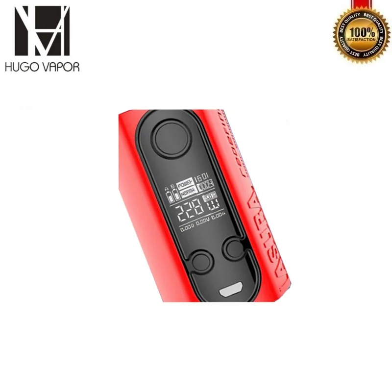 Hugo Vapor Asura 2-в-1 228 Вт Squonk коробка Mod TC GT228 Чипсет создано Двойной 18650 Батарея аккумуляторные блоки для электронных сигарет