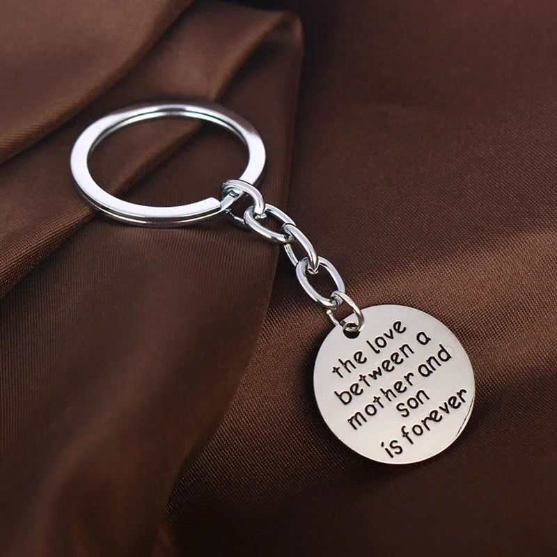 Love Mother And Son Mother's Day Gift Keychain Picture Color Key Chains