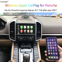 Выпущенный беспроводной Apple CarPlay для Porsche Cayenne Macan 911 718 iPhone Автомобиль играть Android авто