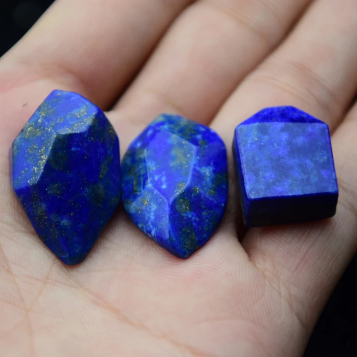 AAAAA + natural deep blue lapis lazuli crystal pendant The real healing (no punch)-in Crystal ...