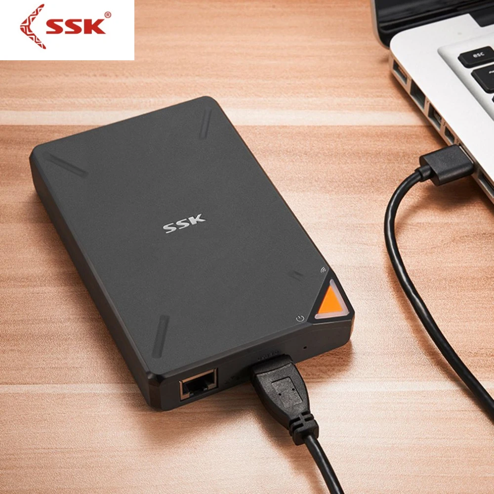 

SSK SSM-F200 1TB WIFI External Hard Drives Original High-Capacity HDD Wireless Smart Memory Hard Disk For IOS For Mac memoria