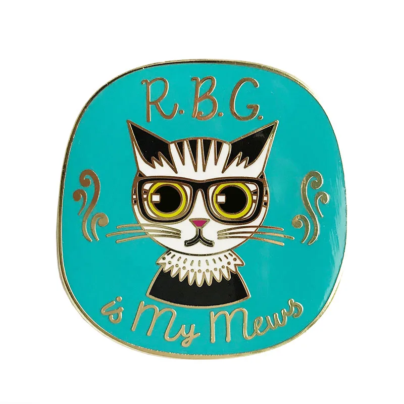 

RBG Pin Enamel Pin Ruth Bader Ginsburg is My Mews Badge