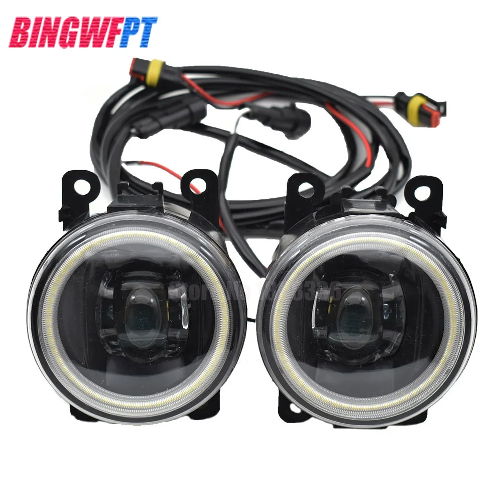 2x светодиодный противотуманный фонарь Angel Eye дневного света для 2001- F* ord Fiesta для Ford Ranger 2005- для Ford Explorer 2011