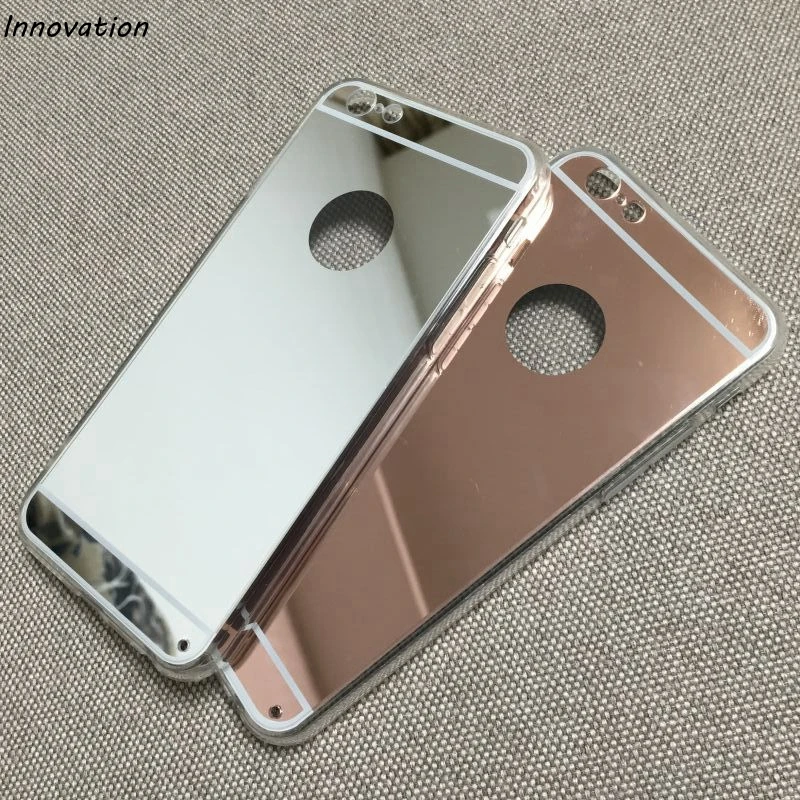 Модный роскошный зеркальный Мягкий силиконовый чехол для Iphone 8 рамка из ТПУ 6 6S 7