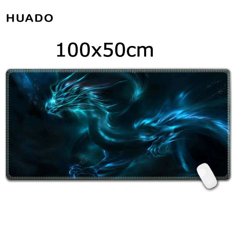 Koop Grote Gaming Mouse Pad 1000*500mm Vergrendeling Rand Toetsenbord Mat Bureau Pad voor steelseries league of legends  borderlands