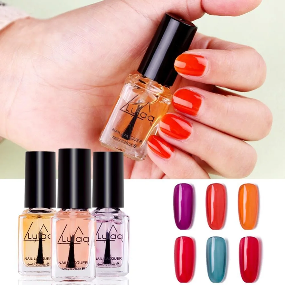 

2019 LULAA 6ml Stamping Nail Polish 6 Colors Stamp Nail DIY Stamping Nail Lacquer Nail Art Painting Varnish Wholesale Price