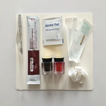 Permanent Makeup 3D Micropigment Eyebrow Tattoo Kit Brow Lip Tattoo Practice Ink