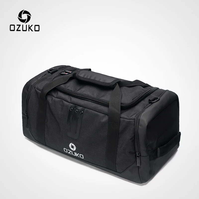 

OZUKO 2019 Multifunctional High Capacity Men Travel Duffle Bag Waterproof Oxford Luggage Handbags Carry On Weekend Bags For Trip