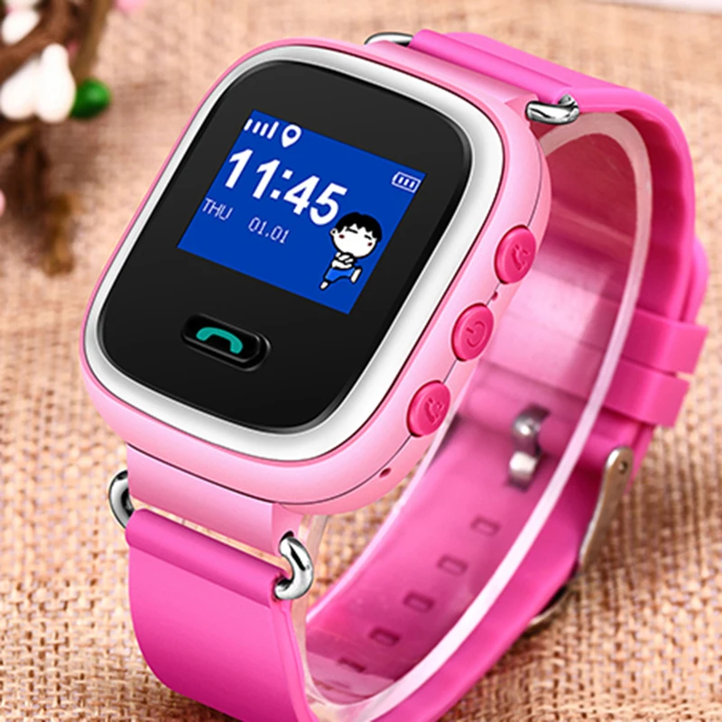 

2018BANGWEI support SIM card LBS historical location tracker fashion children smart watch alarm clock GPS security range setting