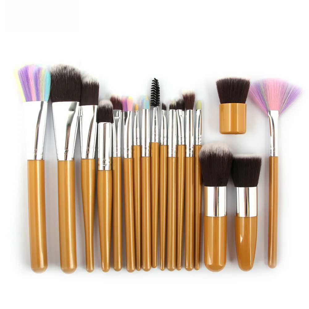 

New 18pcs Cosmetic Makeup Brush Blusher Eye Shadow Brushes Set Kit pinceaux maquillage набор кистей для макияжа W100