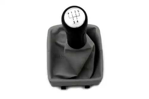 stitching color grey VW Polo 9N Shift Boot Leather black