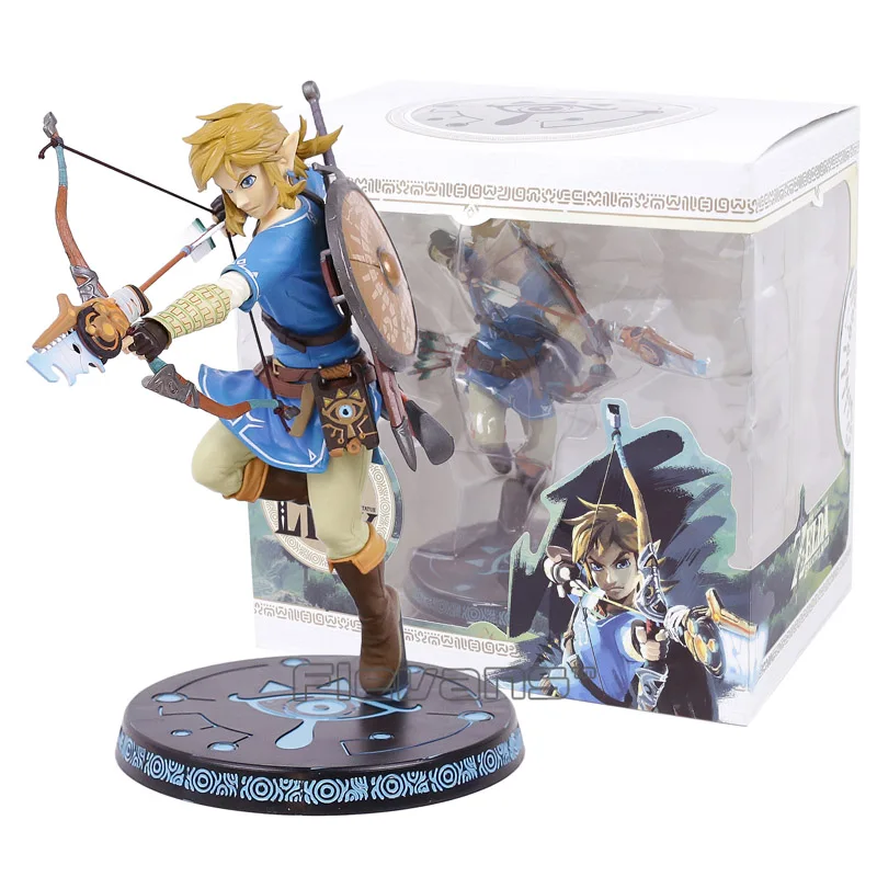 

The Legend of Zelda Breath of the Wild Link Statue PVC Painted Figure Collectible Model Toy 10inch