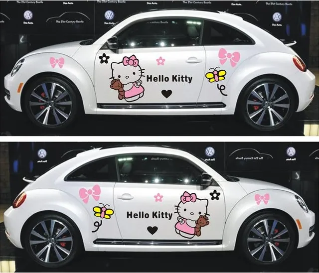 Free Shipping Auto Accessories Cartoon Hello Kitty Vinyl Car Free Shipping Auto Accessories Cartoon Hello Kitty Vinyl Car Sticker Decal Full Body For Suv