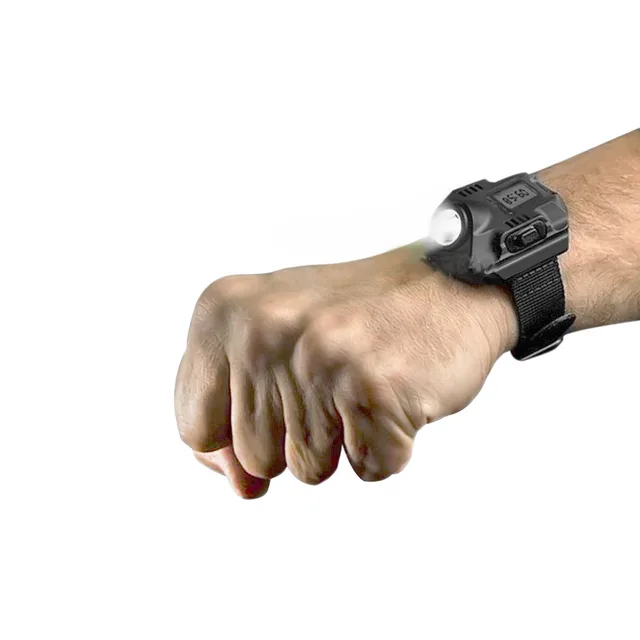 Portable LED Wrist Watch Flashlight Torch Light USB Charging Wrist