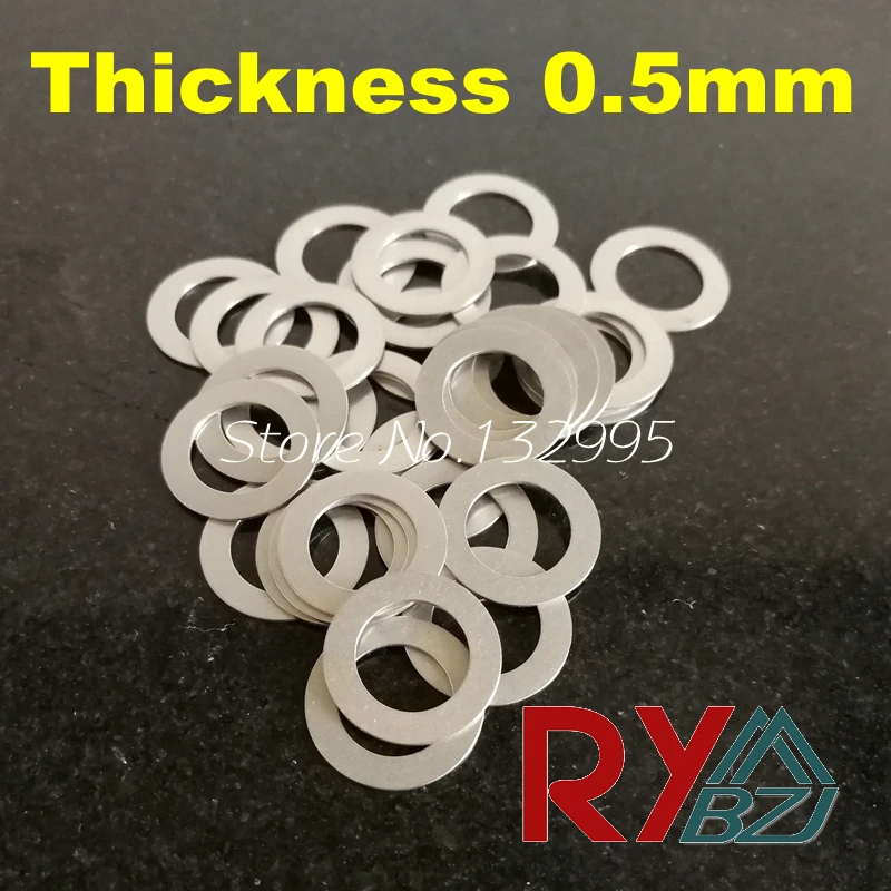 Thickness 0.5mm Stainless steel Flat Washer Ultrathin gasket Thin shim