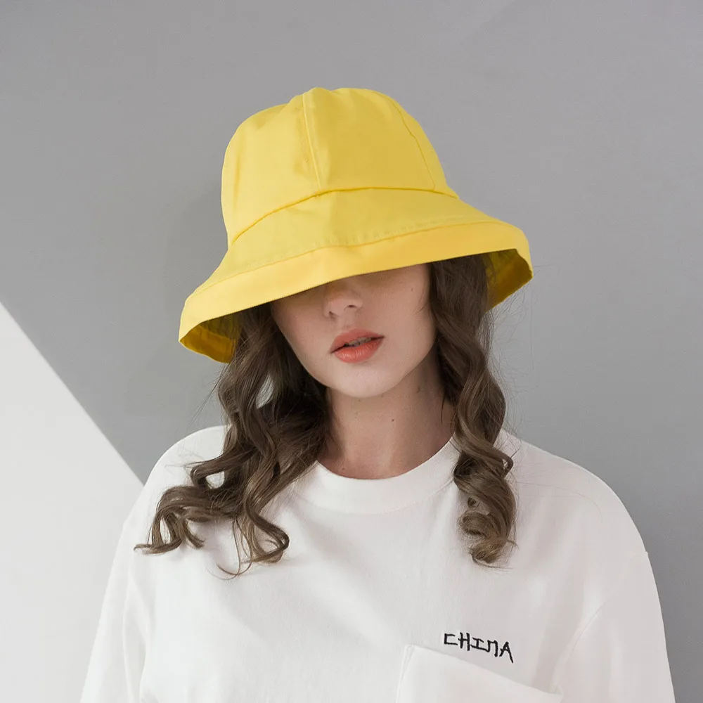 

Summer new wild outdoor sun protection sun hat Fashion yellow men and women wild sunshade cap 5color