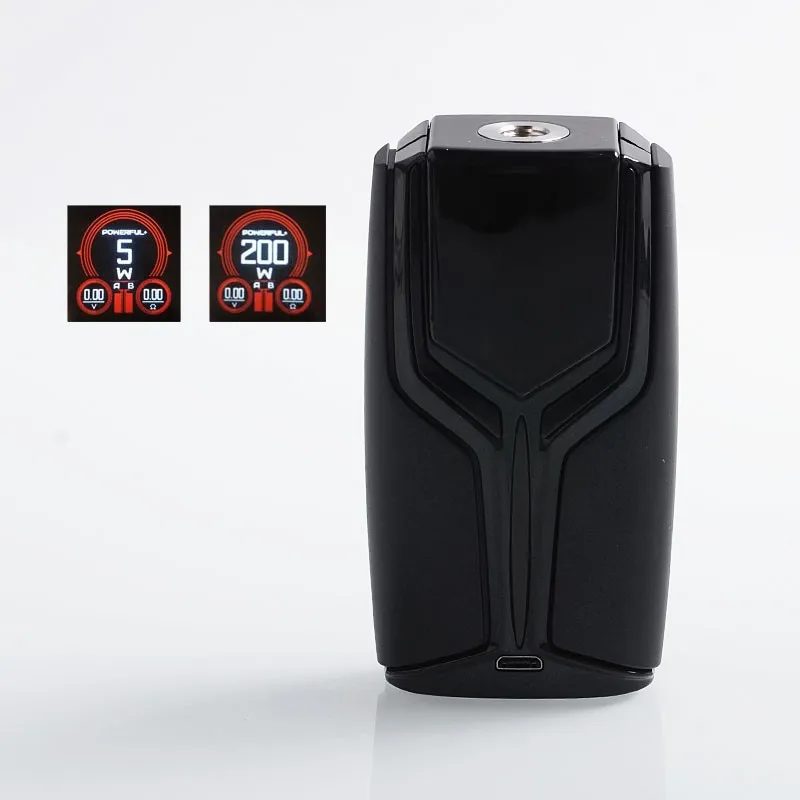 

Original Wotofo Flux 200W 5~200W Dual 18650 VW Variable Wattage Box Mod Vape Mod